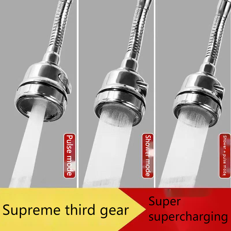 Water Tap Nozzle Bathroom Sink Faucet Flexible Kitchen Faucet Gourmet Kitchen Faucets High Pressure Hose Nozzle Sprayer Products