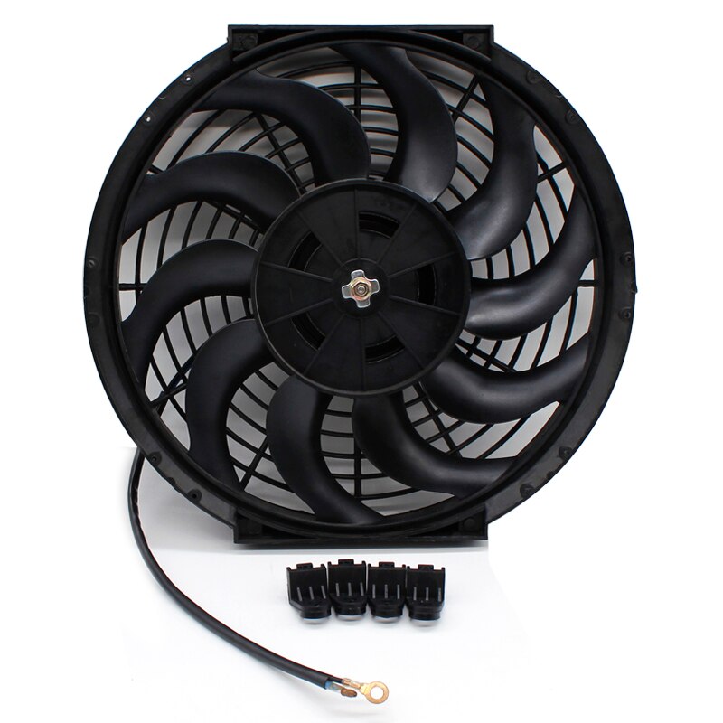 Accessoires voor Motorfietsmotorkoeling, Oliekoeler met Ventilator, Oliekoeler Universele Upgrade Aluminium Motorfiets Motorolie Koelventilator Waterkoeler Radiator