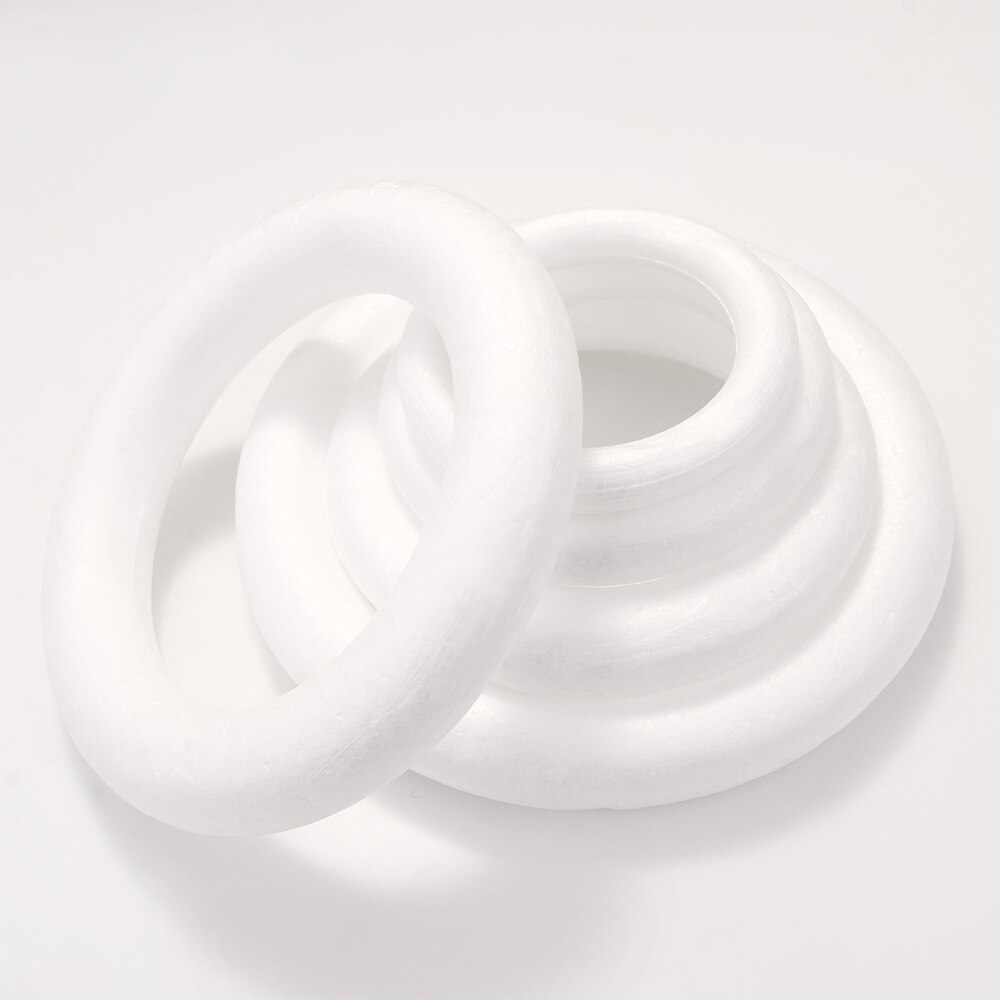 XMAS Polystyrene Styrofoam Foam Ring For Craft DIY Accessory Handmade Party Decorations