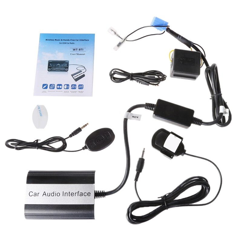 Handsfree auto bluetooth-kits  mp3 aux-adapterinterface voor renault megane clio