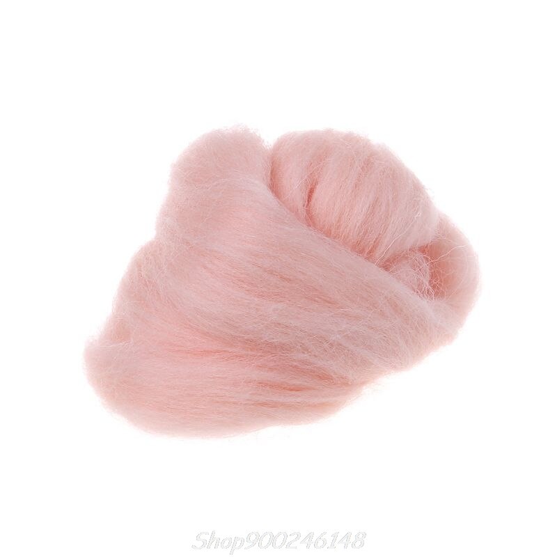 Mode Wol Corriedale Needlefelting Top Zwervende Geverfd Spinning Nat Vilten Fiber D08F