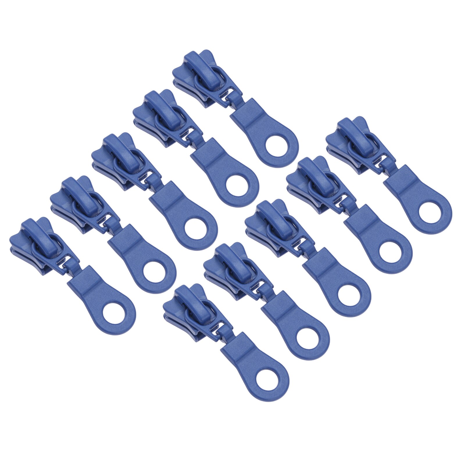 10/11Stck 40*12mm Zink-legierung Reißverschluss Schieberegler Metall Reißverschluss Schieberegler Reißverschlüsse Kopf DIY Koffer Kleidung tasche Reparatur NäHenne Zubehör: Blau  10Stck