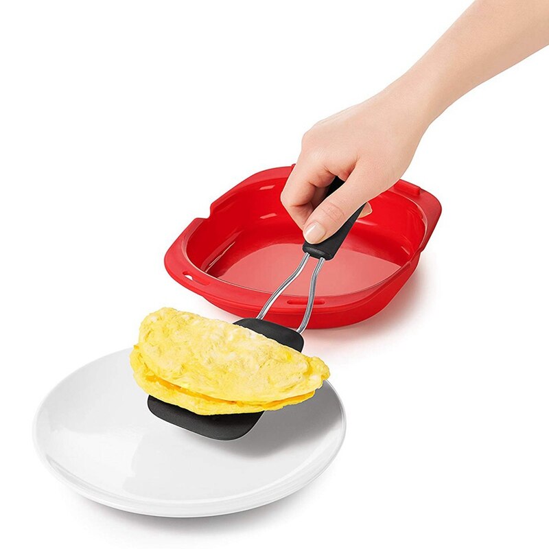 Mikroovn silikone æg omelet æggerull bagefad kage bagegrej tallerken køkken stegt æg form værktøj køkken gadget