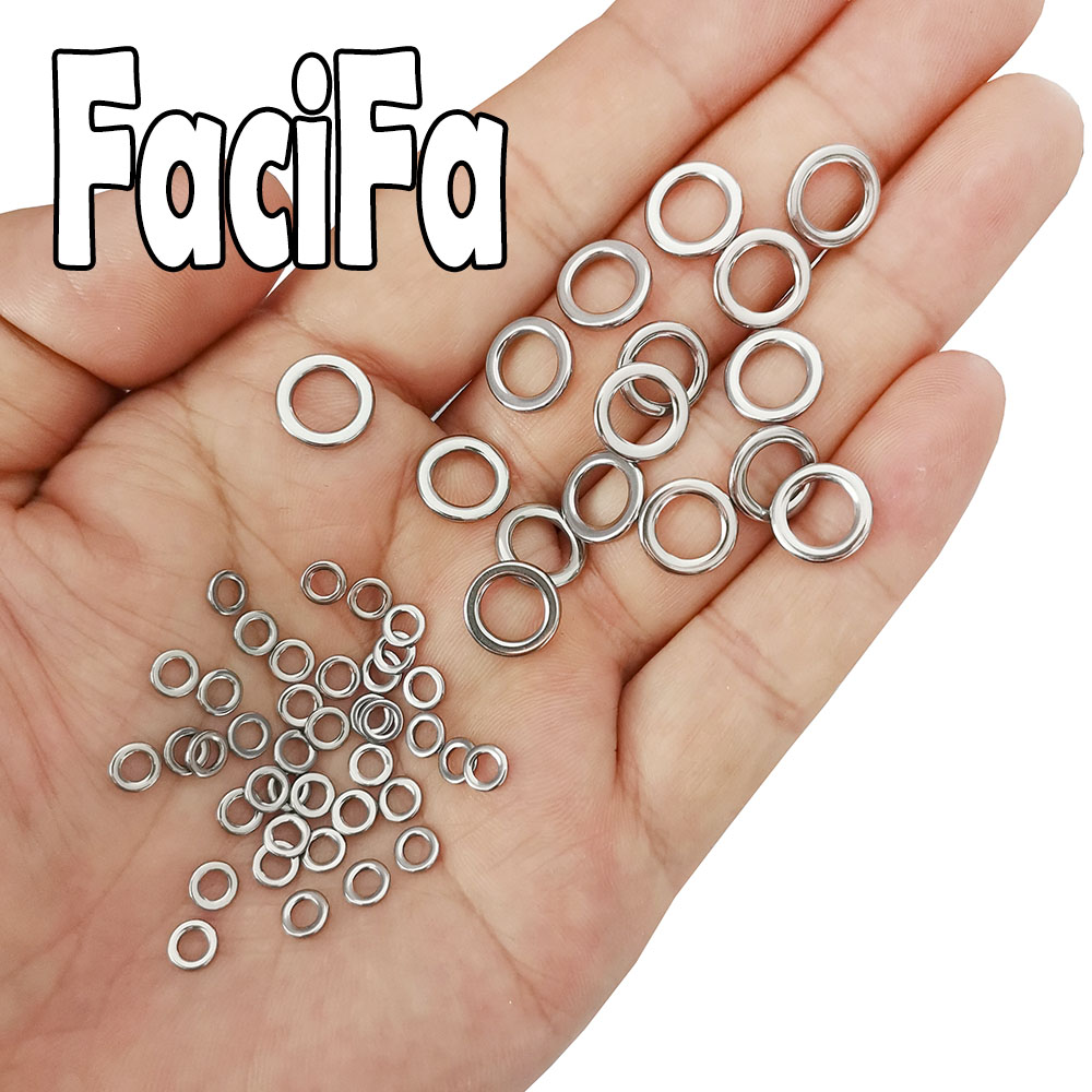 Kit 200 Anelli Divisori Da Pesca In Acciaio Inox FUSIGO - 4-6mm Per Acqua Salata E Dolce - 5