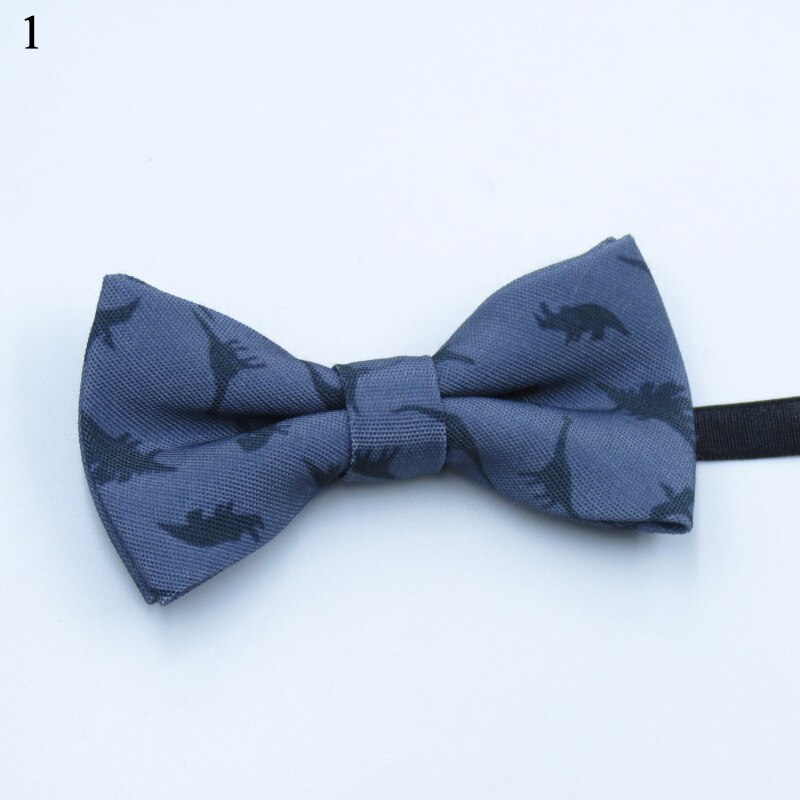 Enfants garçon classique noeud papillon à lacets papillon dinosaure noeud papillon petit dinosaure imprimer fête de mariage enfant cravate: 1