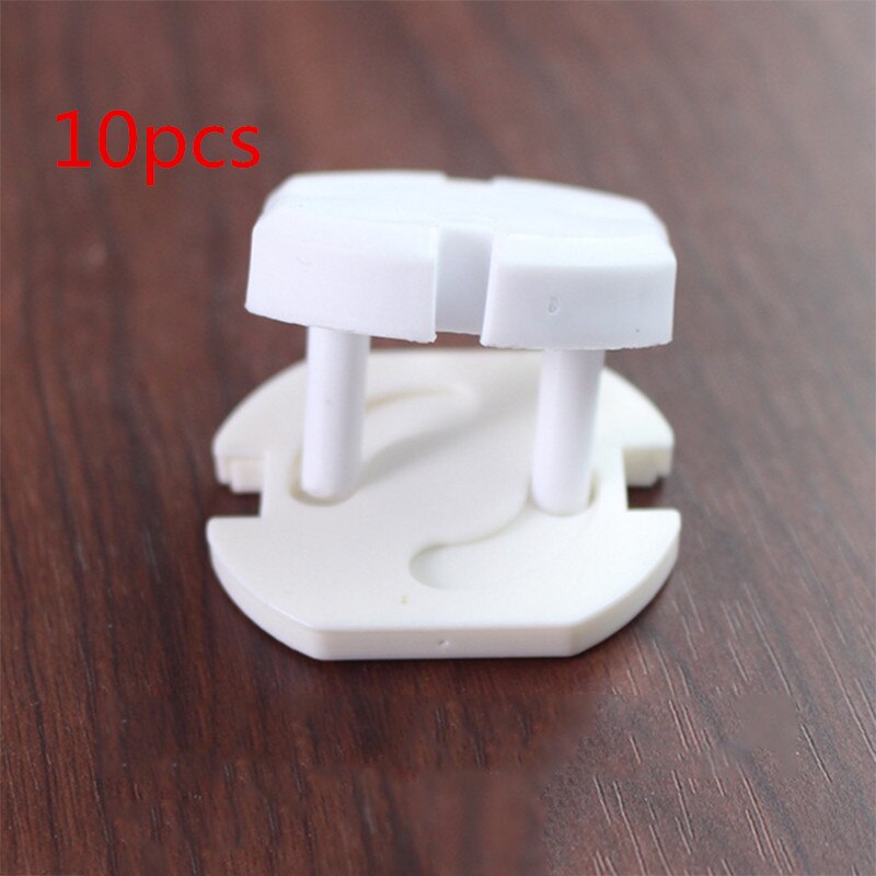 5pcs /10 pcs European Standard Power Socket Child Baby Safety Anti-electric Shock Socket Cover Kids Electrical Outlet Protector: 10pcs white