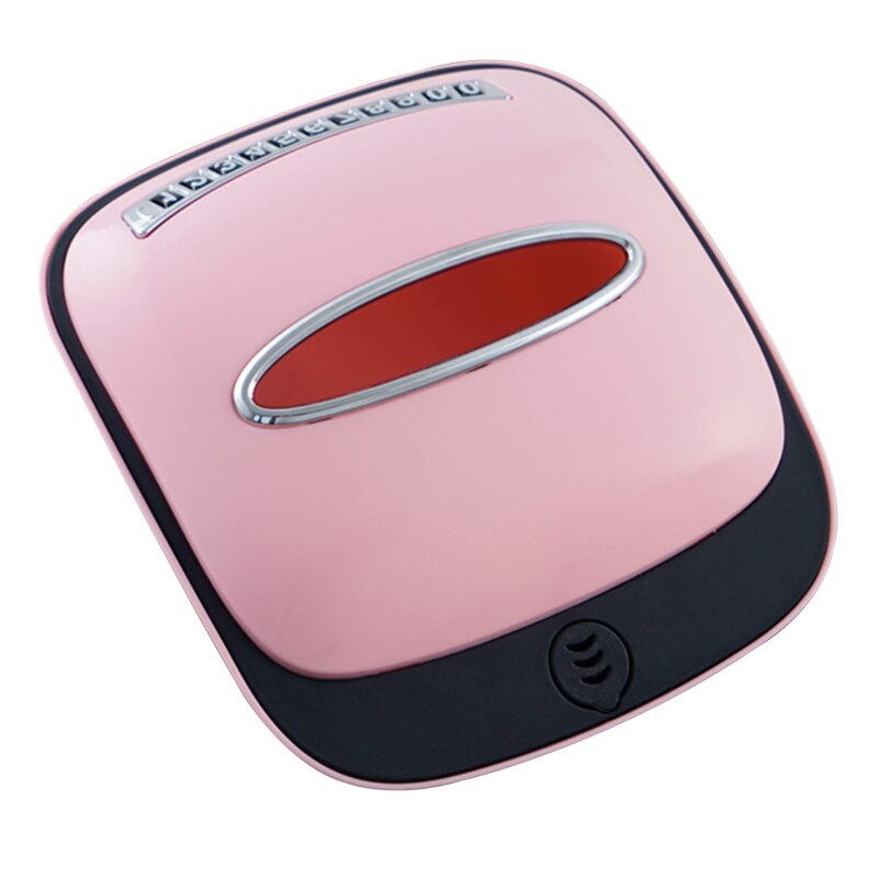 Car Tissue Napkin Holder Solid Tissue Organizer Storage Box Anti-slip Auto Interior Accessories: Pink