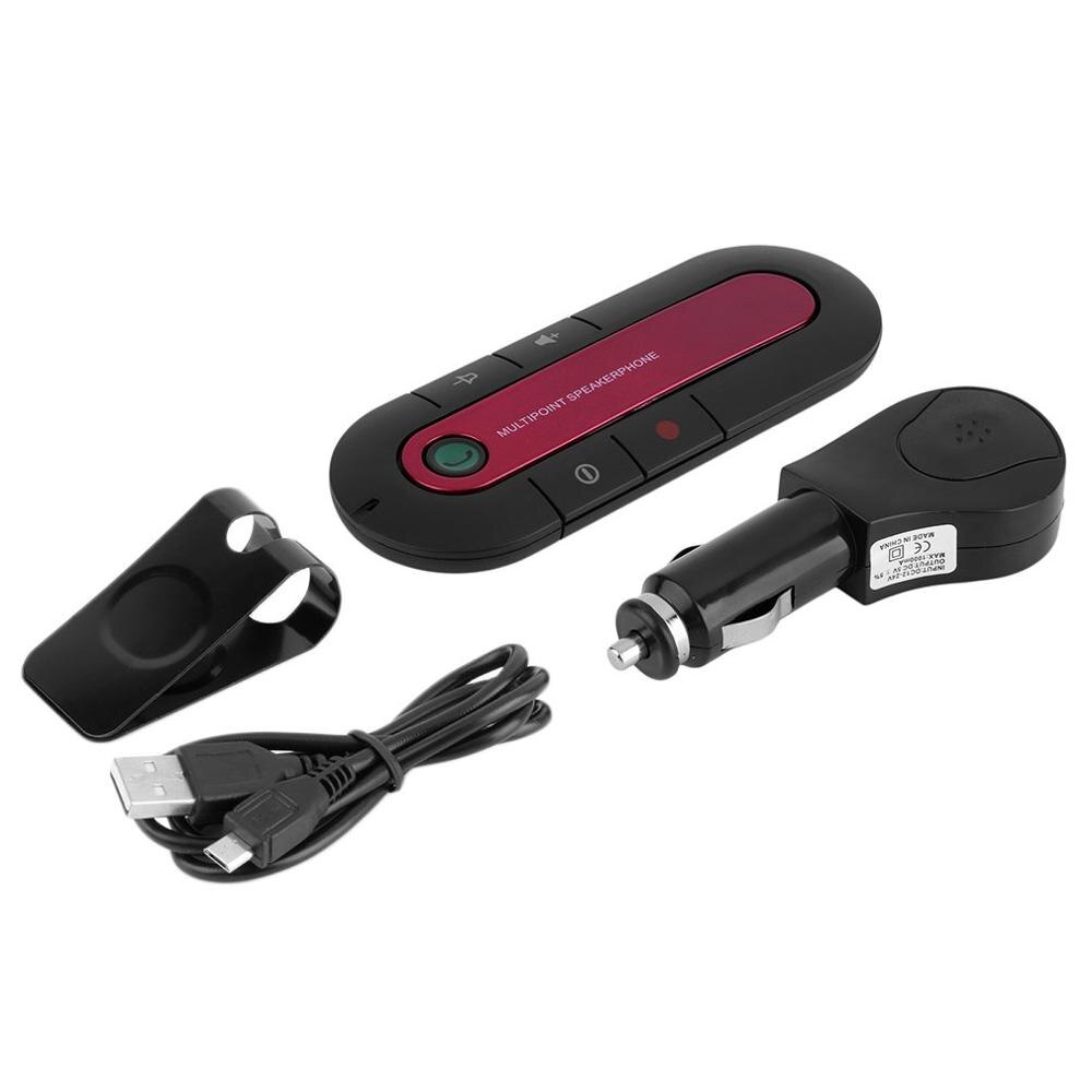 parasol para coche, manos libres inalámbrico, teléfono móvil, música, juego de bloques de sol, Mp3 de coche con batería integrada y cargador de coche