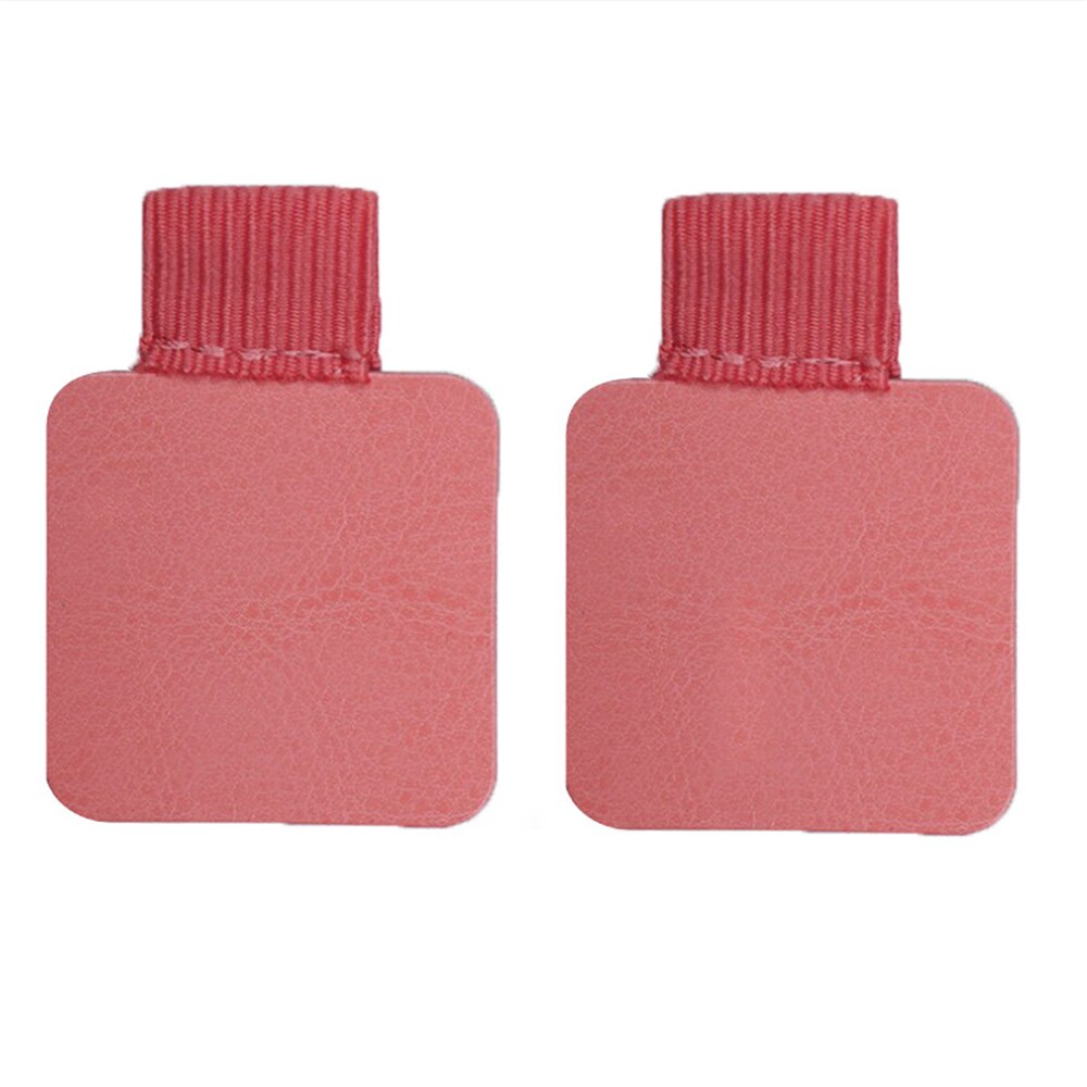 Porte-crayon en cuir PU auto-adhésif, 2 pièces, boucle élastique, pince à crayon, organisateur de papeterie pour carnet de notes, Journal planificateurs: 2pcs pink