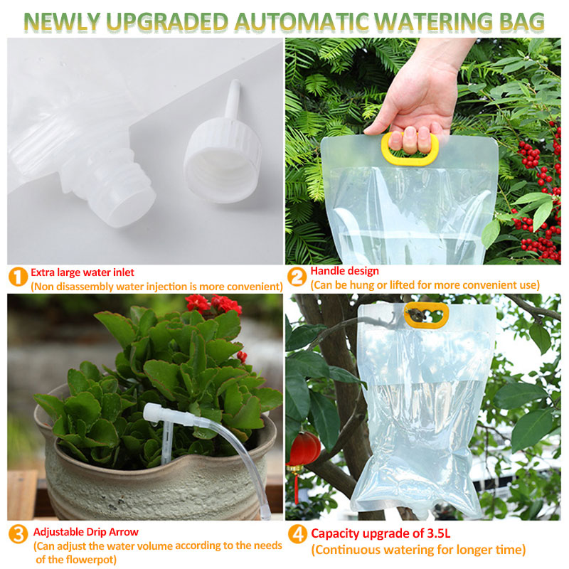 3,5 L Tuin Gieter Automatische Plant Irrigatiezak Verstelbare Infuus Drinkzak Tuinieren Zelfdrinkende Bevruchting Zak