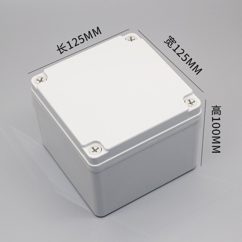 Waterproof Junction Box ABS Electronic Project Instrument Case Electrical Outdoor IP67 Project Box Plastic Enclosures Housing: 125x125x100mm