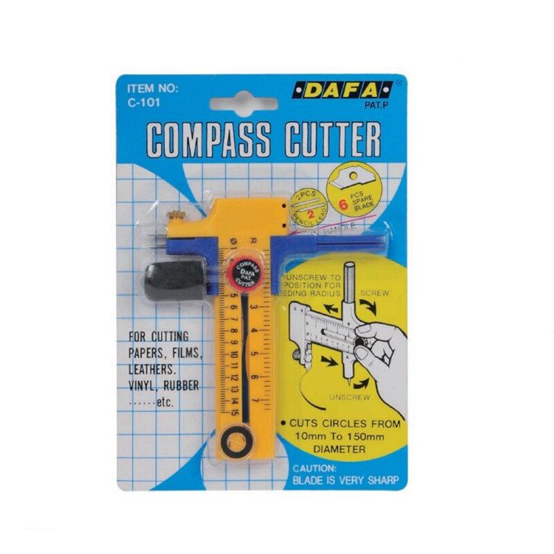 Circle Cutter C-101 Photo Paper Cutter Compass Circles Diy Tool Tangential Device 10-150mm Diameter Round Cutter