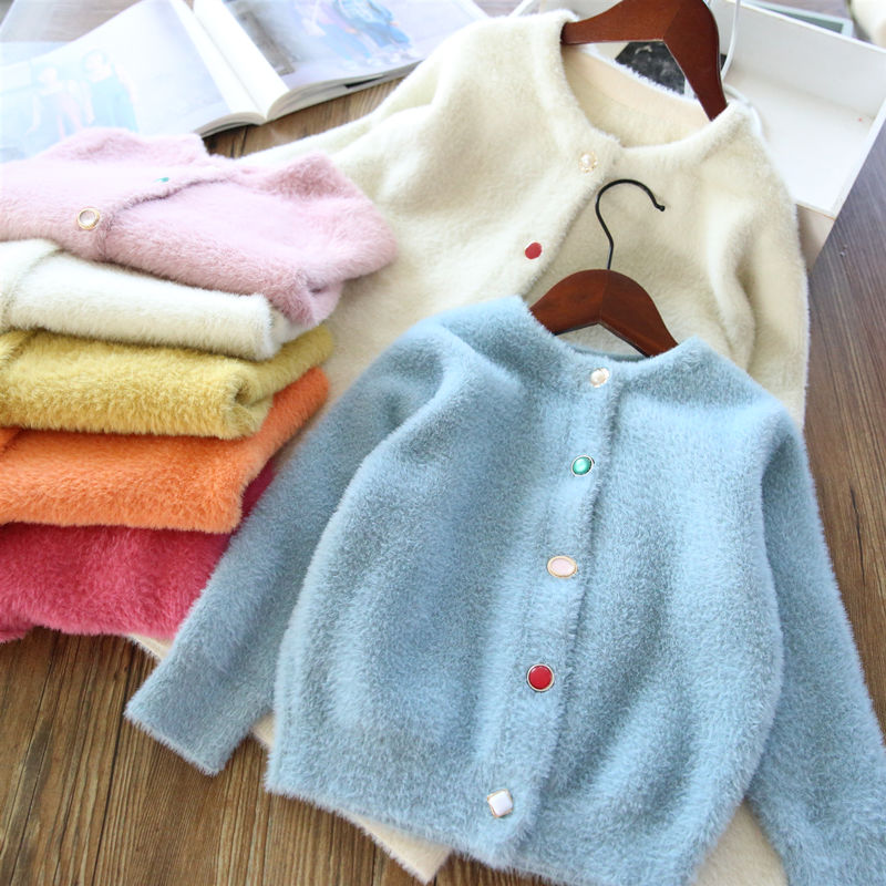 automne hiver infantile bébé enfant en bas âge vêtements chandails tricoté Cardigan manteau pour filles enfants veste enfants veste décontractée W717
