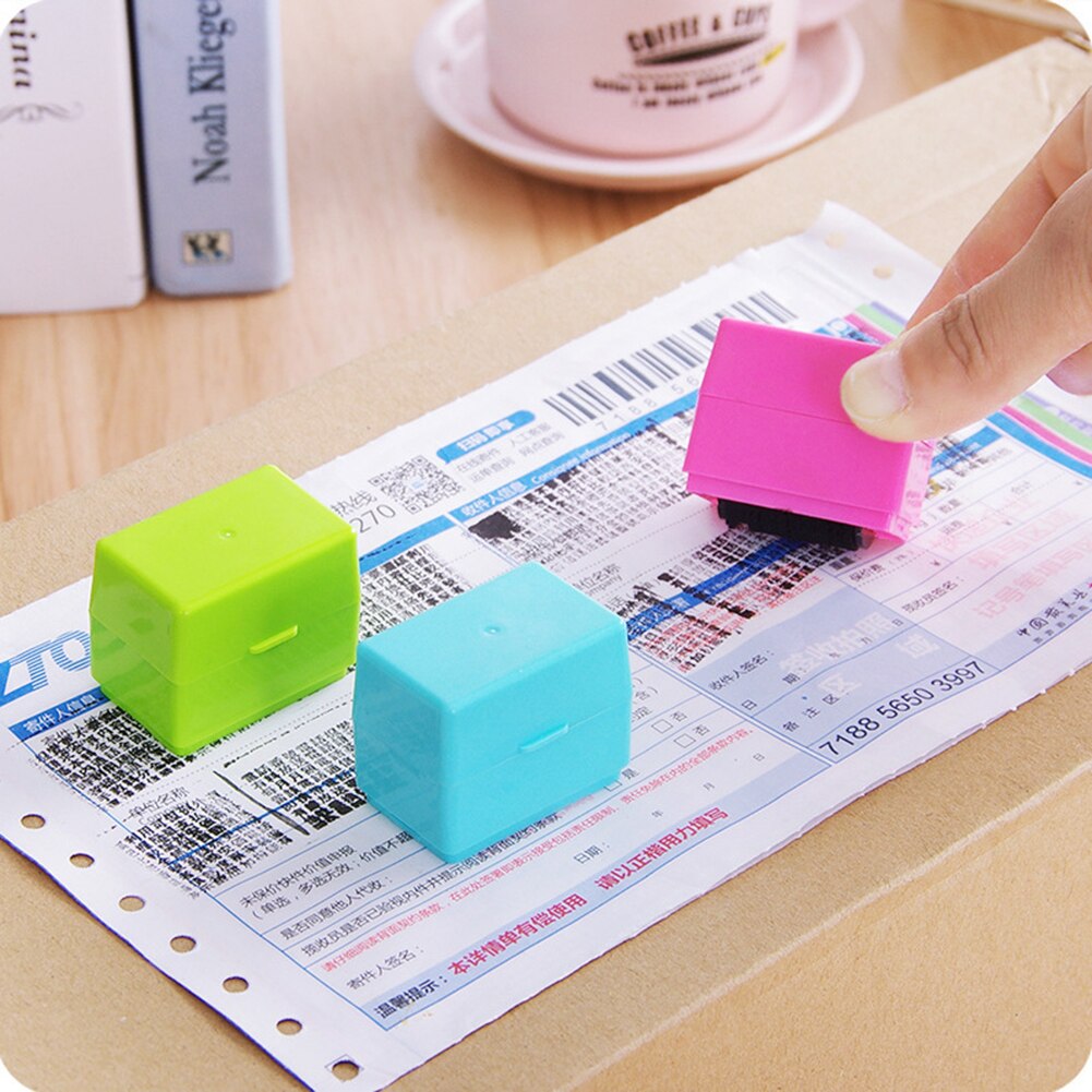 Messy Code Identity Privacy Information Coverage Confidential Roller Stamp