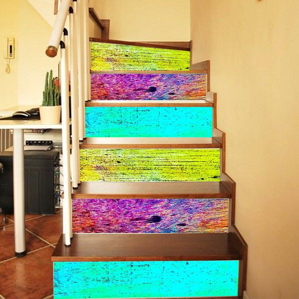 Personality Staircase Steps Stickers Riser Floor Sticker for Bedroom Living Room Decor DIY Wall Stairs Decal