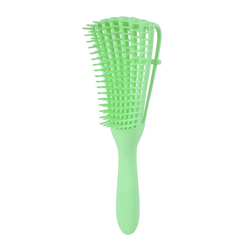 YBLNTEK-cepillo para el pelo para desenredar, peine para pelo húmedo para masaje, cepillo para el pelo desenredado de 2a a 4c, rizado, Coily, húmedo, seco, aceite, cabello grueso: Green