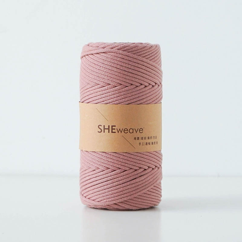 Cuerda de hilo de colores para manualidades, cordón de macramé de algodón trenzado de 3mm, para decoración del hogar y boda, DIY, 100M