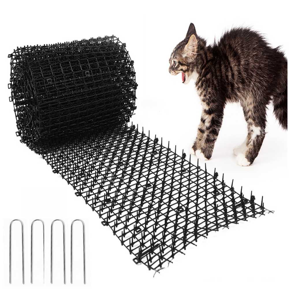 4M Garden Cat Scat maty odstraszające mata antypoślizgowa mata kolczasta kopanie zapobiega utrzymaniu kotów pies z dala plastikowe artykuły dla zwierząt