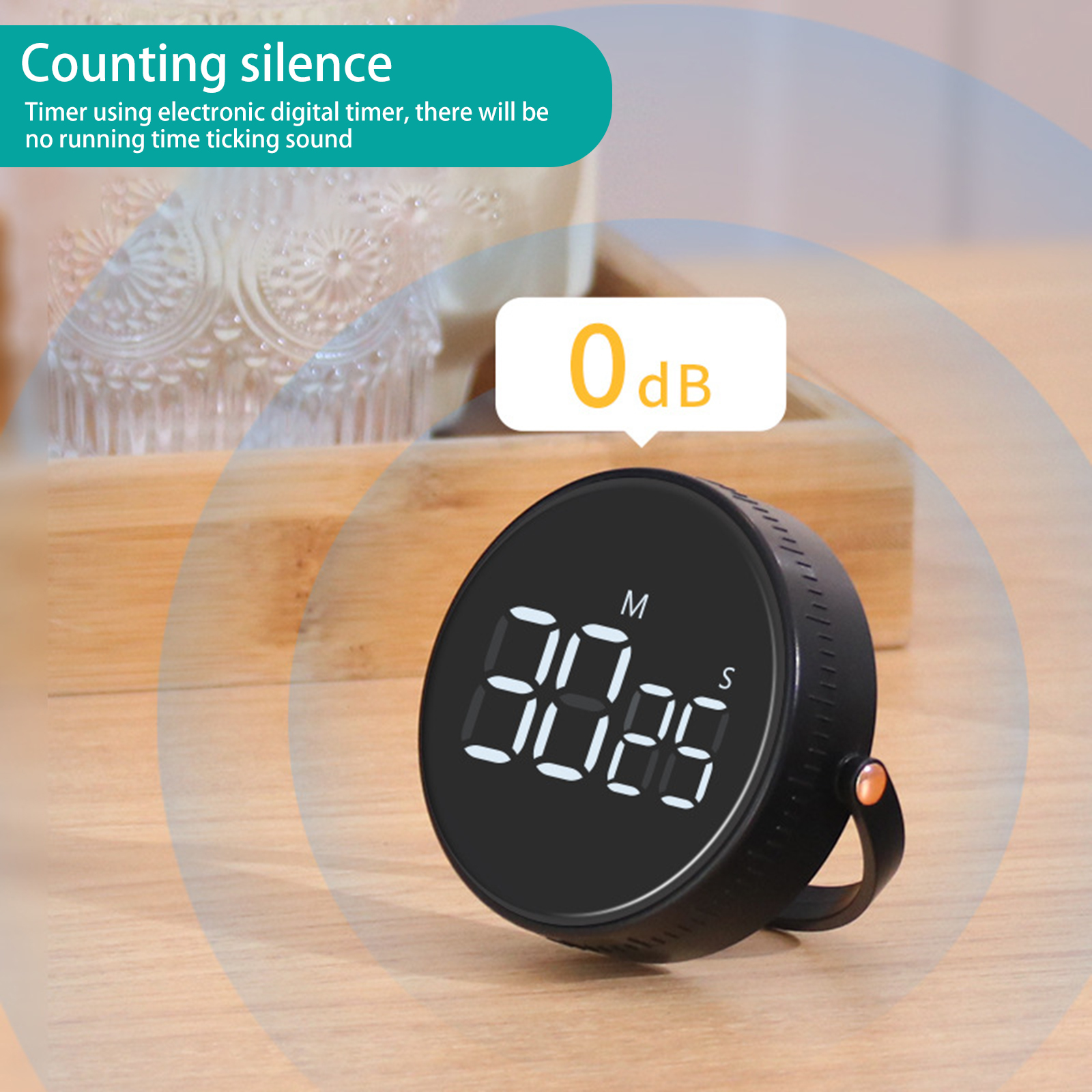Küchentimer, LED, digitaler magnetischer Timer, manueller Countdown-Timer, Wecker für Kochen, Studium, Fitness, Stoppuhr, Time Master