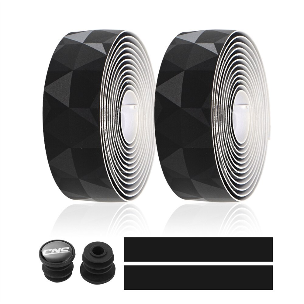 CHOOEE Bicycle Handlebar Tape Anti-Vibration Bike Tape Wrap Cycling Road Bike Handle Bar Tapes: Grey triangle