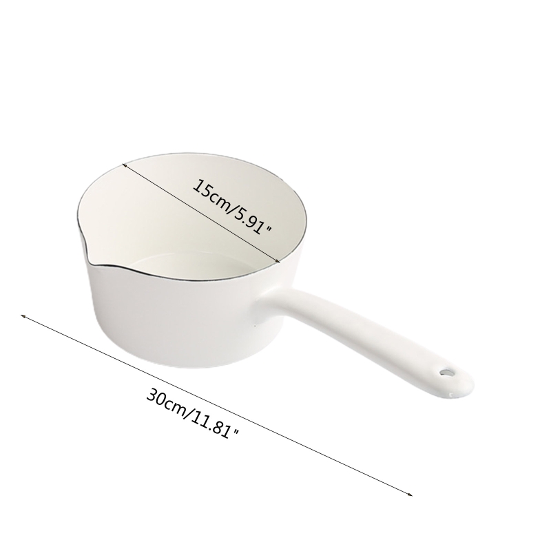 Small Non-Stick Milk Pot With Lid – Versatile Saucepan For Soup, Pasta, Stews, Works On Induction & Gas