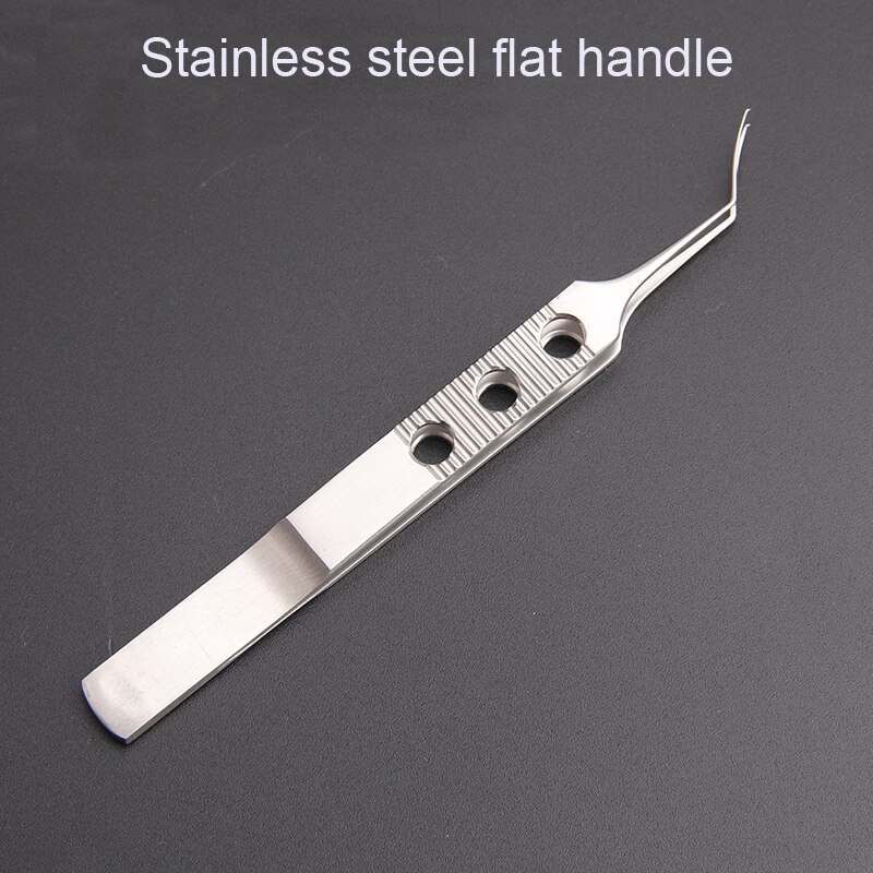 Microsope Handle Stainless steel flat handle Microscopic 11cm capsu... – Grandado