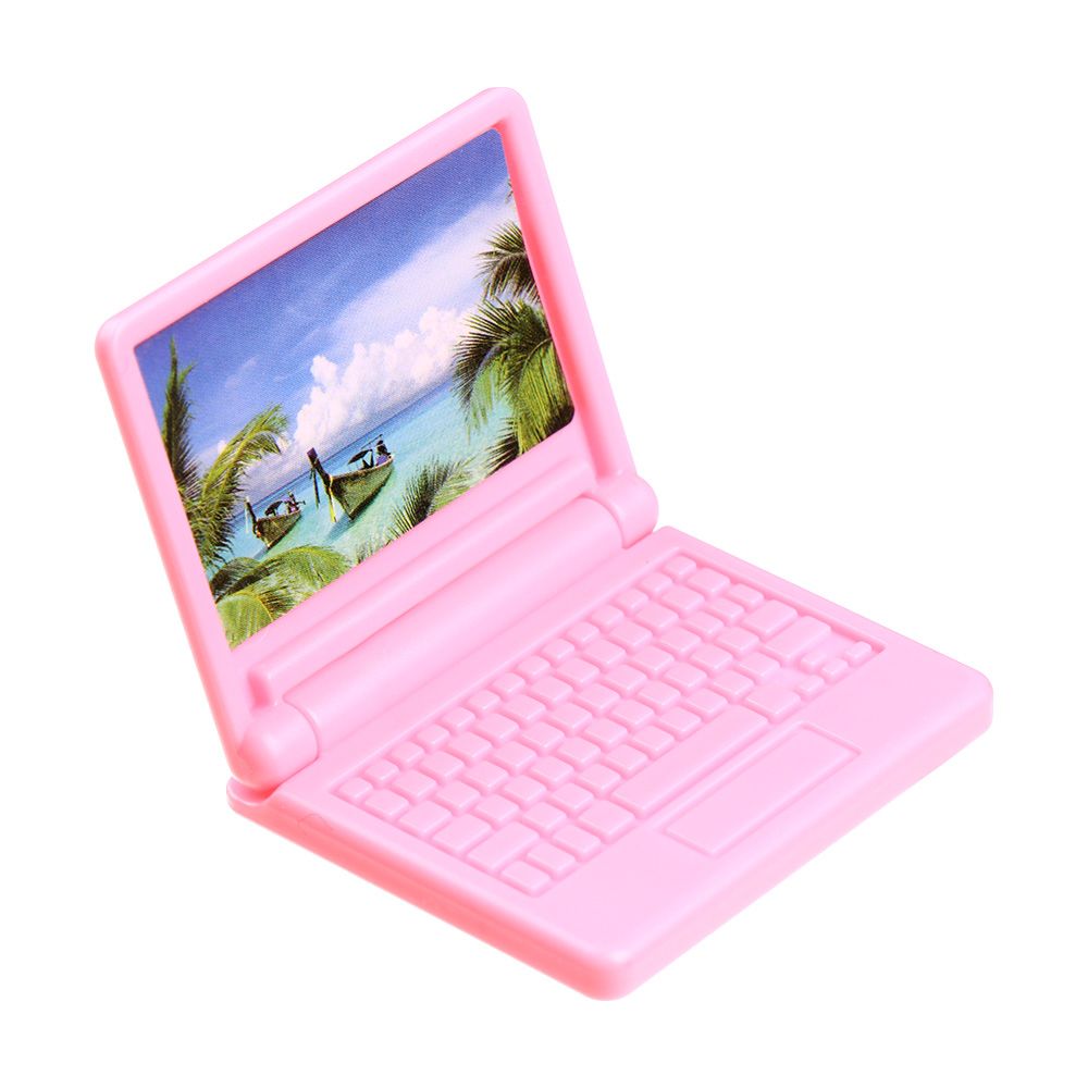Mini poupée pliable pour ordinateur portable, 1 pièce, jouet de bureau, Imitation ordinateur, accessoires de: A