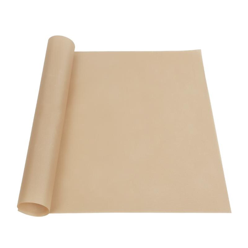 Non-stick Baking Tarpaulin Baking Tray Reusable High Temperature Resistant Oil Paper Oven Baking Mat Easy To Clean Barbecue Mat: Brown