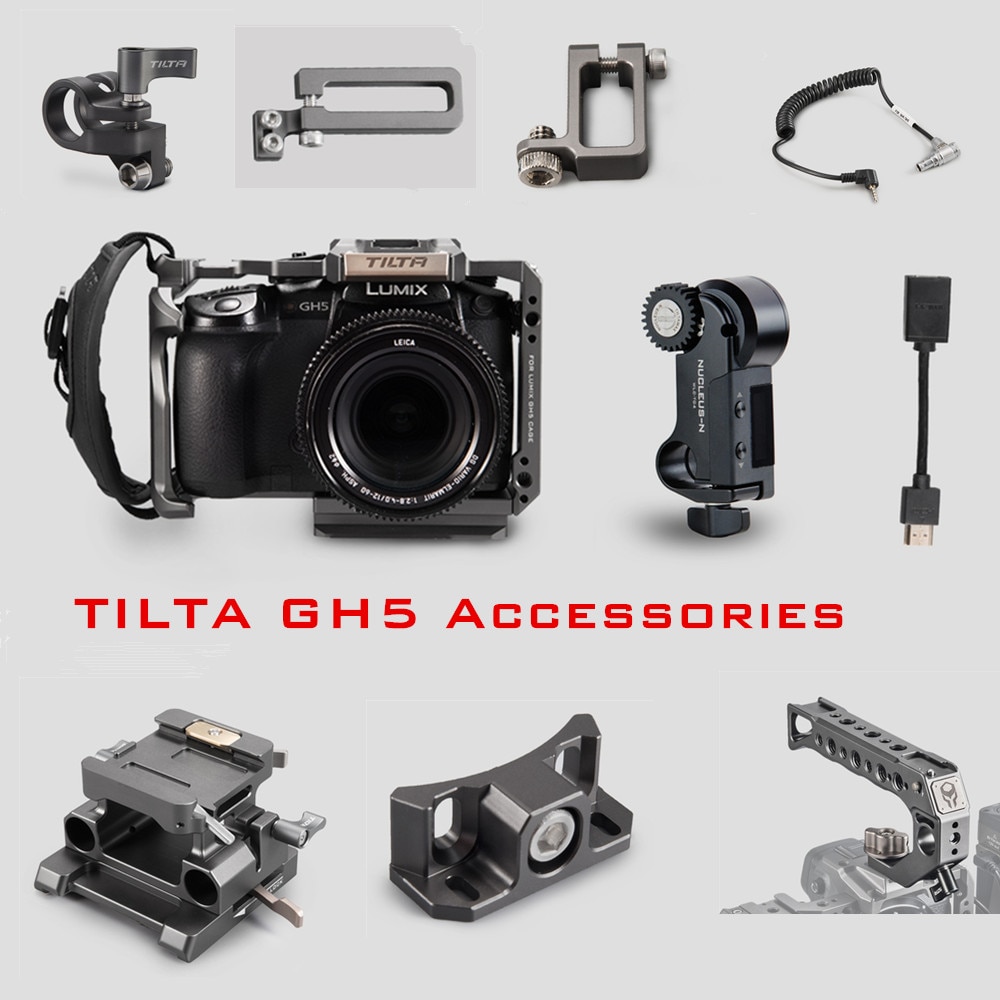 Tilta-soporte para cámara, accesorio para Panasonic LUMIX GH5 GH5S dslr, con mango superior, placa base, cable de vídeo