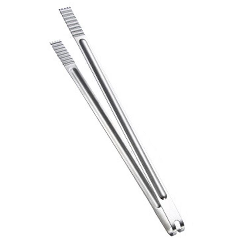 1Pc Eten Tang Rvs Serveren Tang Keuken Tang Koken Tang Voor Grill Keuken Koken Gereedschap Accessoires Bbq Gereedschap: 2XL