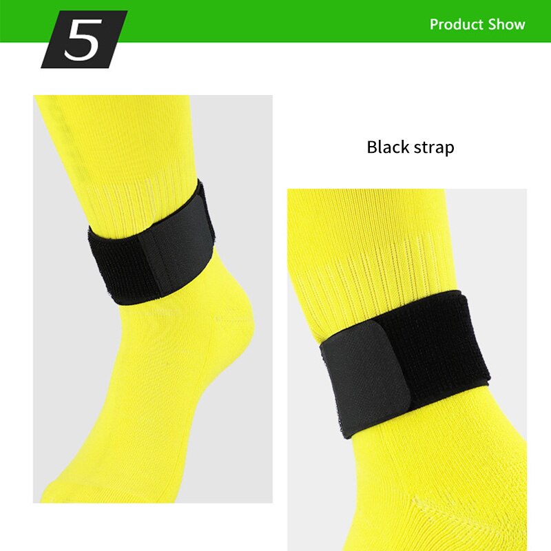 Fútbol Shin guardia permanecer fijo vendaje de cinta de Nylon Shin Pads evitar dejar elástico ajustable deportes venda Accesorios