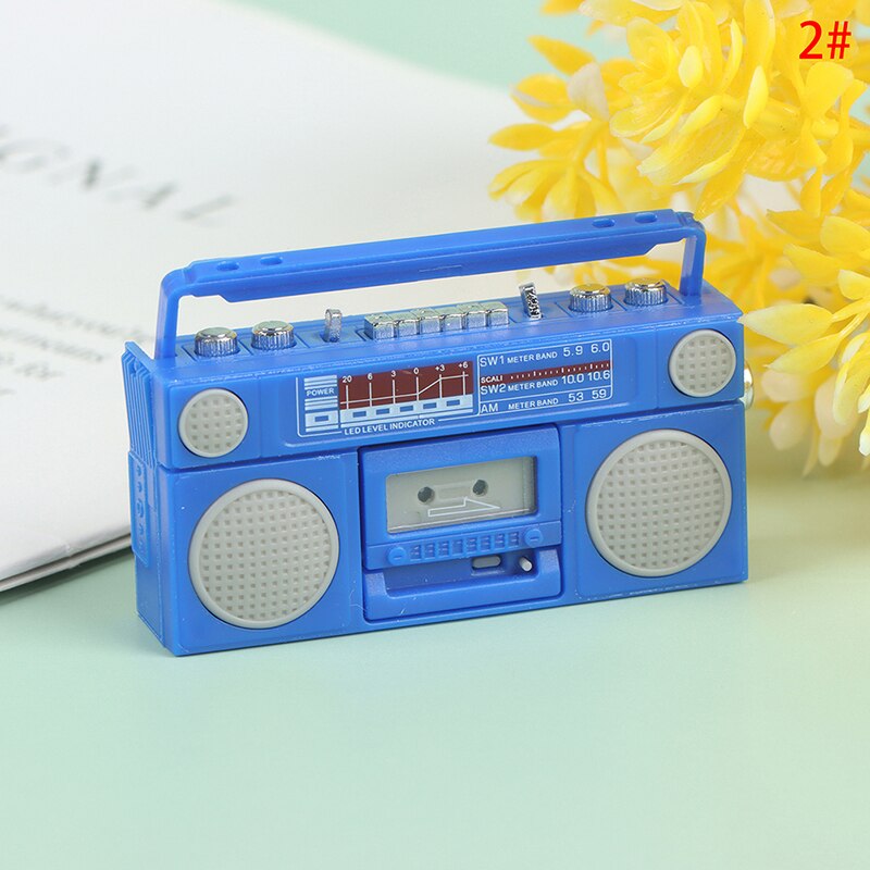 1:12 Dollhouse Miniatuur Ouderwetse Radio Recorder Model Retro Radio Model Meubels Accessoires Speelgoed: 2