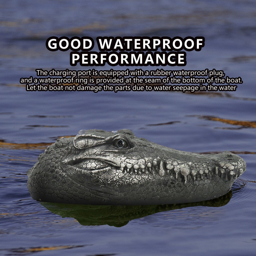 Simulation Crocodile Remote Control Ship Toys Flytec V005 Rc Boat 2.4g Simulation Crocodile Head Water Racing Electric Remote