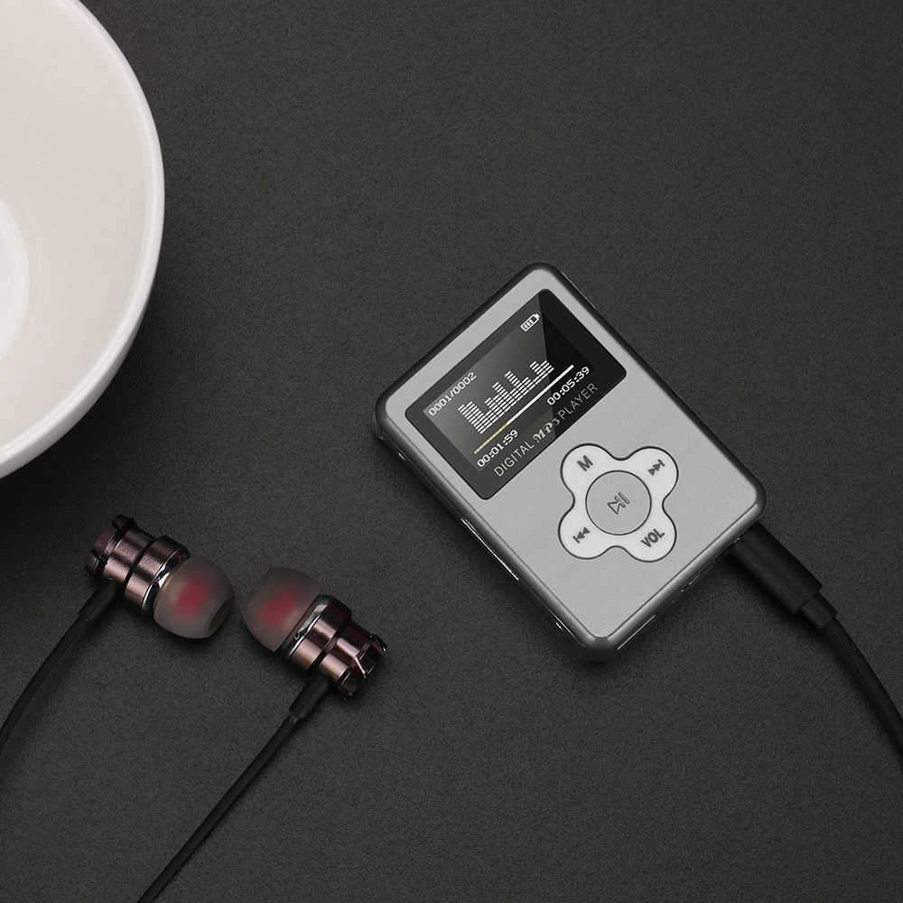 Usb mini  mp3 spelare lcd skärm stöd 32gb micro sd tf kort sl