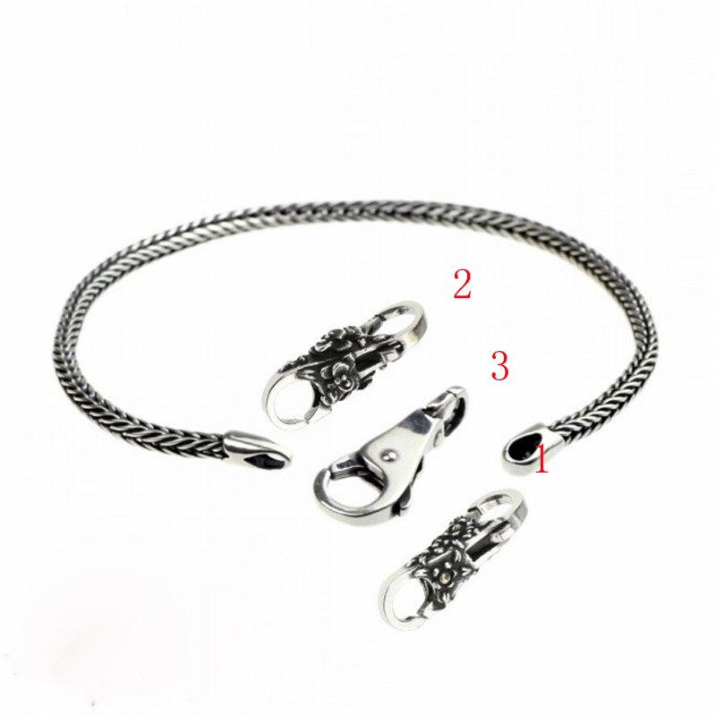 Emith Fla Authentic 925 Sterling Silver Chain Bracelet Jewelry for Women Men Locks Beads Charm Fit For European Bracelet