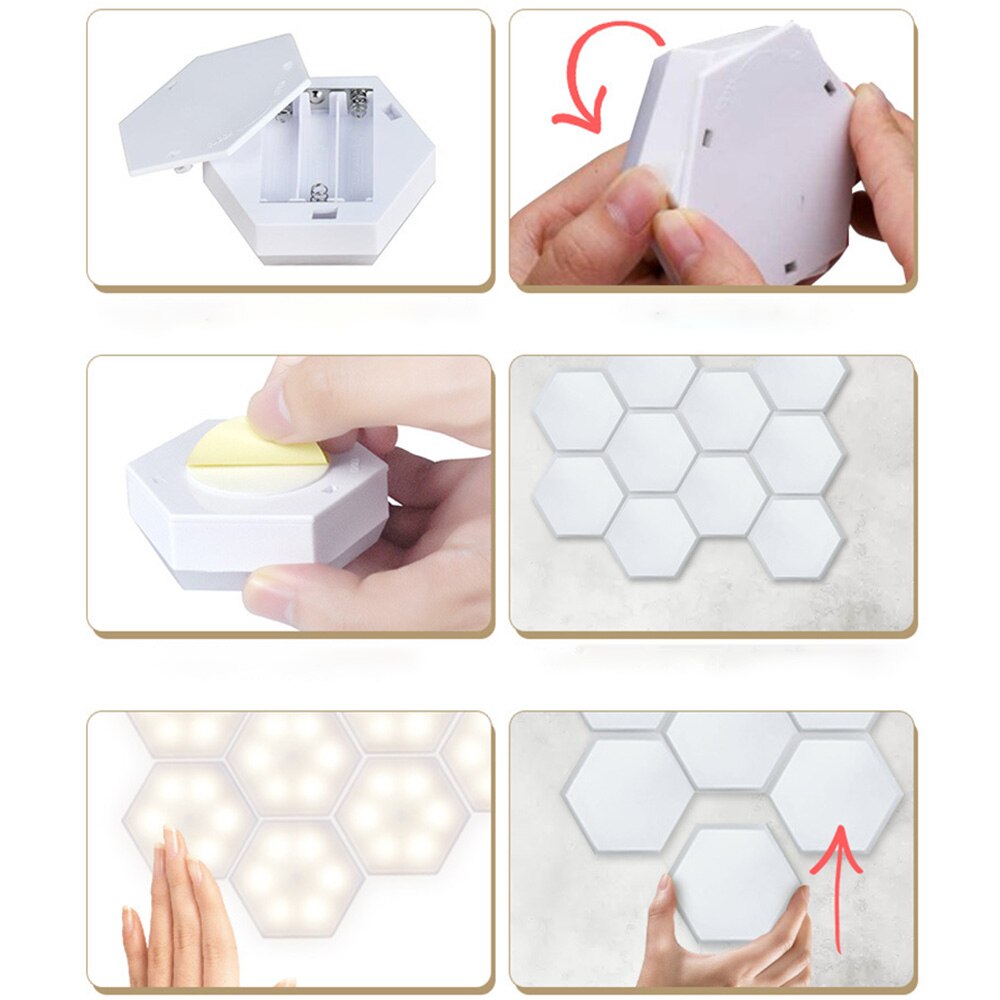 Modern Led Night Lights Quantum Lamp Sensitive Modular Touch Light Lighting Led Night Light Magnetic Home Diy Indoor Kid's Light