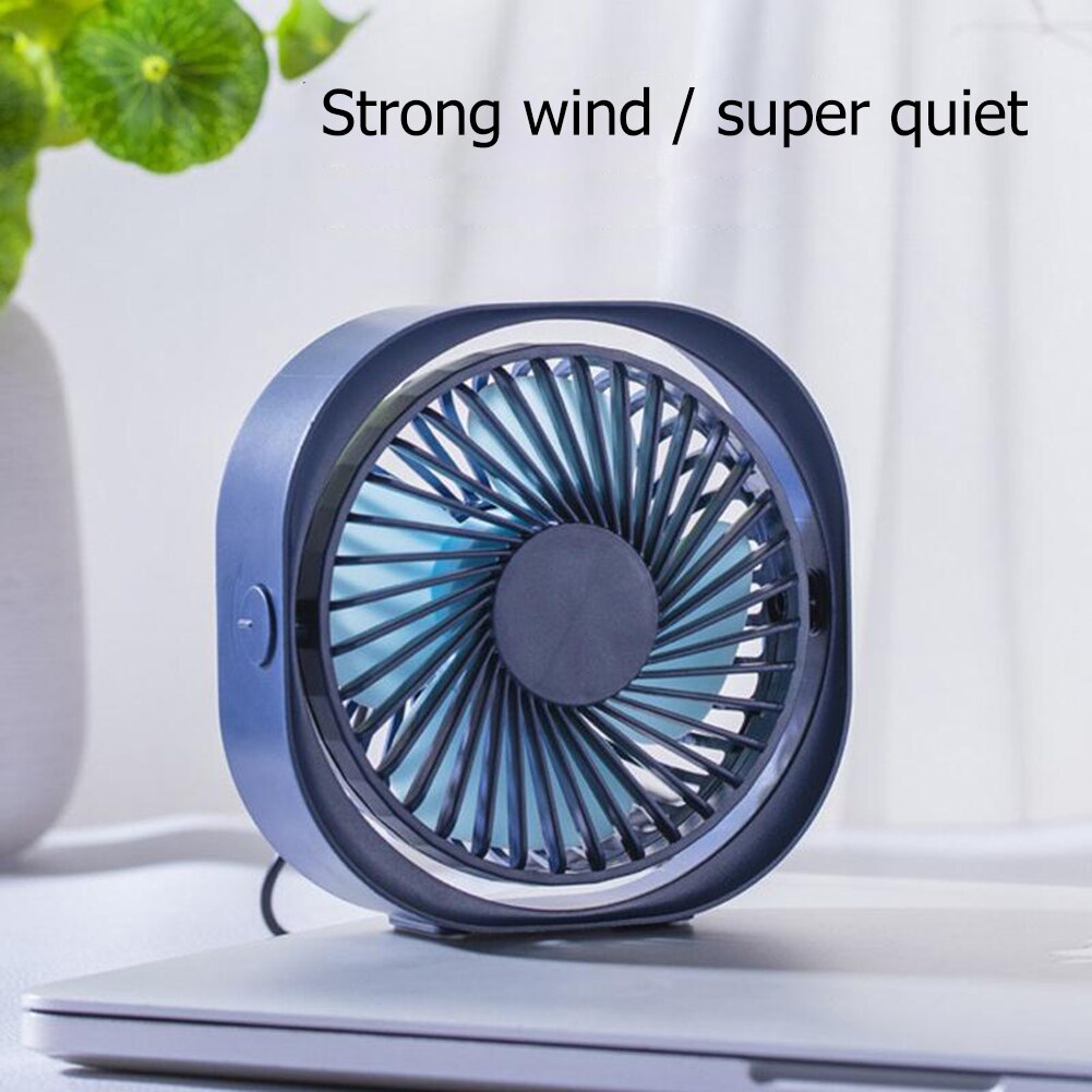 USB Cooling Pad Cooler Fan Heat Sink Universal Portable Summer Cooling Mini 3 Speeds 360 Rotation Office PC Cooler