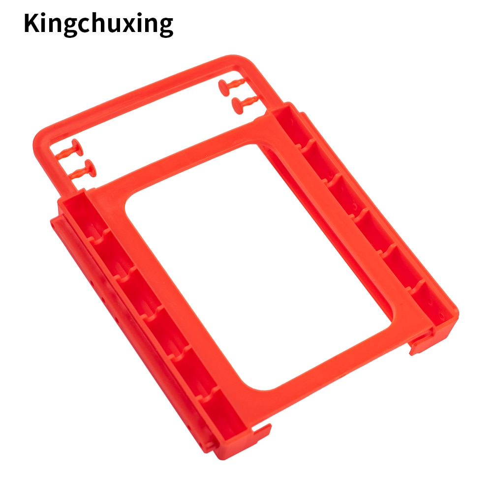 Kingchuxing-Soporte de plástico para disco duro SSD HHD de 2,5 a 3,5 pulgadas, adaptador de montaje, carcasa para PC de escritorio