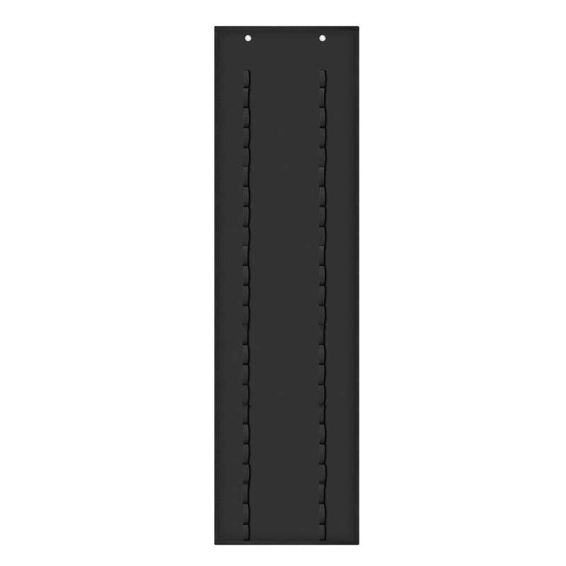 Organisateur de rangement en vinyle, support de rouleau en vinyle mural sur la porte 48 rouleaux: black