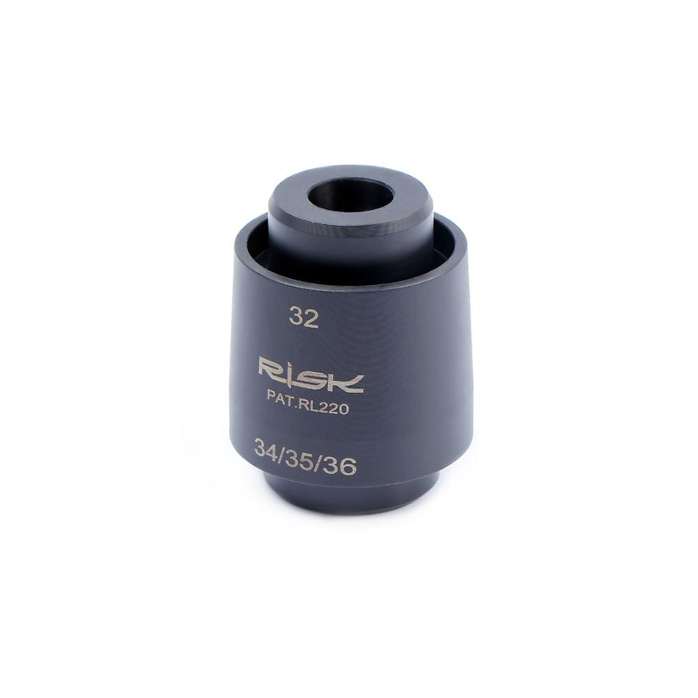 Risk 4 en 1 Herramienta de instalación de sello de horquilla delantera de bicicleta, instalación de sello de polvo de horquilla de suspensión de bicicleta de montaña, ajuste de horquilla de 32/34/35/36mm