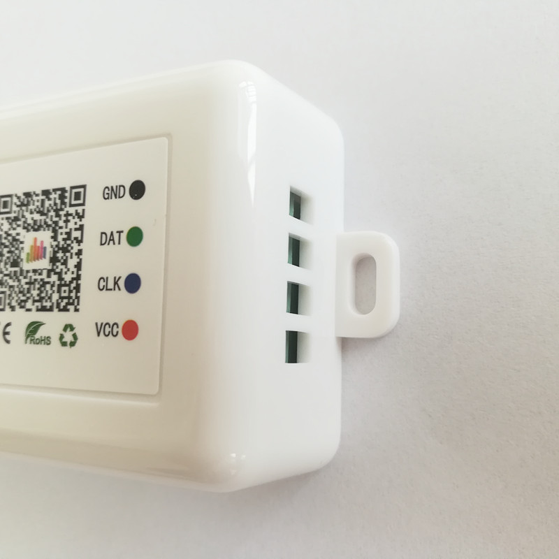 SP107E DC5V-24V Music LED Controller full color RGB SPI Control by phone APP Bluetooth-compatible for WS2812 LED Strip Light