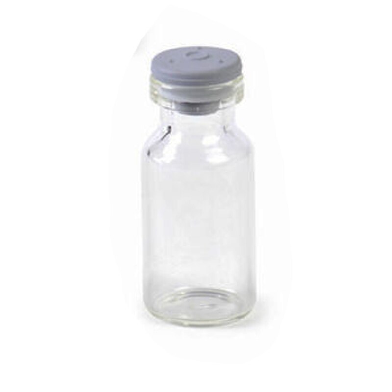 Bouteilles en verre transparent, flacon d'échantillons vides, flacon 2ml, bouchon en caoutchouc butyle, 10 pièces