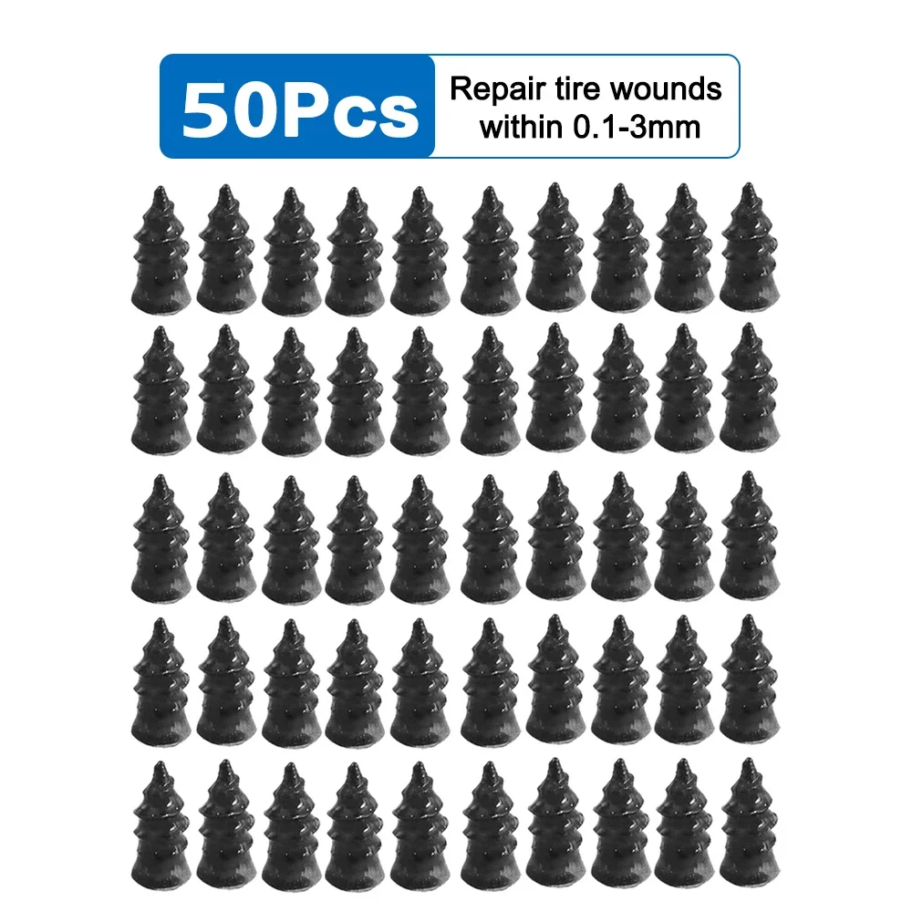 Bandenreparatiespijkers voor auto motorfiets scooter fiets vacuüm band repareren rubberen metalen spijkerset autobandaccessoires: Rood