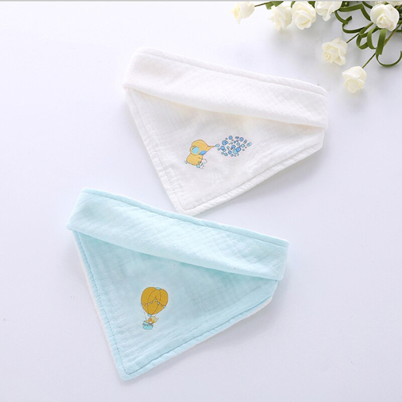 2 pz/impostato Del bambino Bavaglini Ispessimento 2 Strati di Garza di Mussola Del bambino per Bambini rutto Morbido saliva Asciugamano Alimentazione Del bambino di Stoffa di Alta Qualità