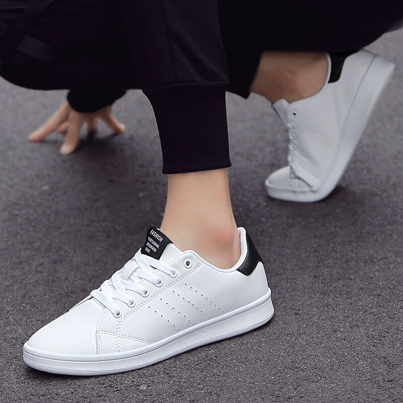 Heren casual schoenen heren casual heren sportschoenen platte schoenen ademend gevulkaniseerde schoenen veterschoenen witte schoenen damesschoenen