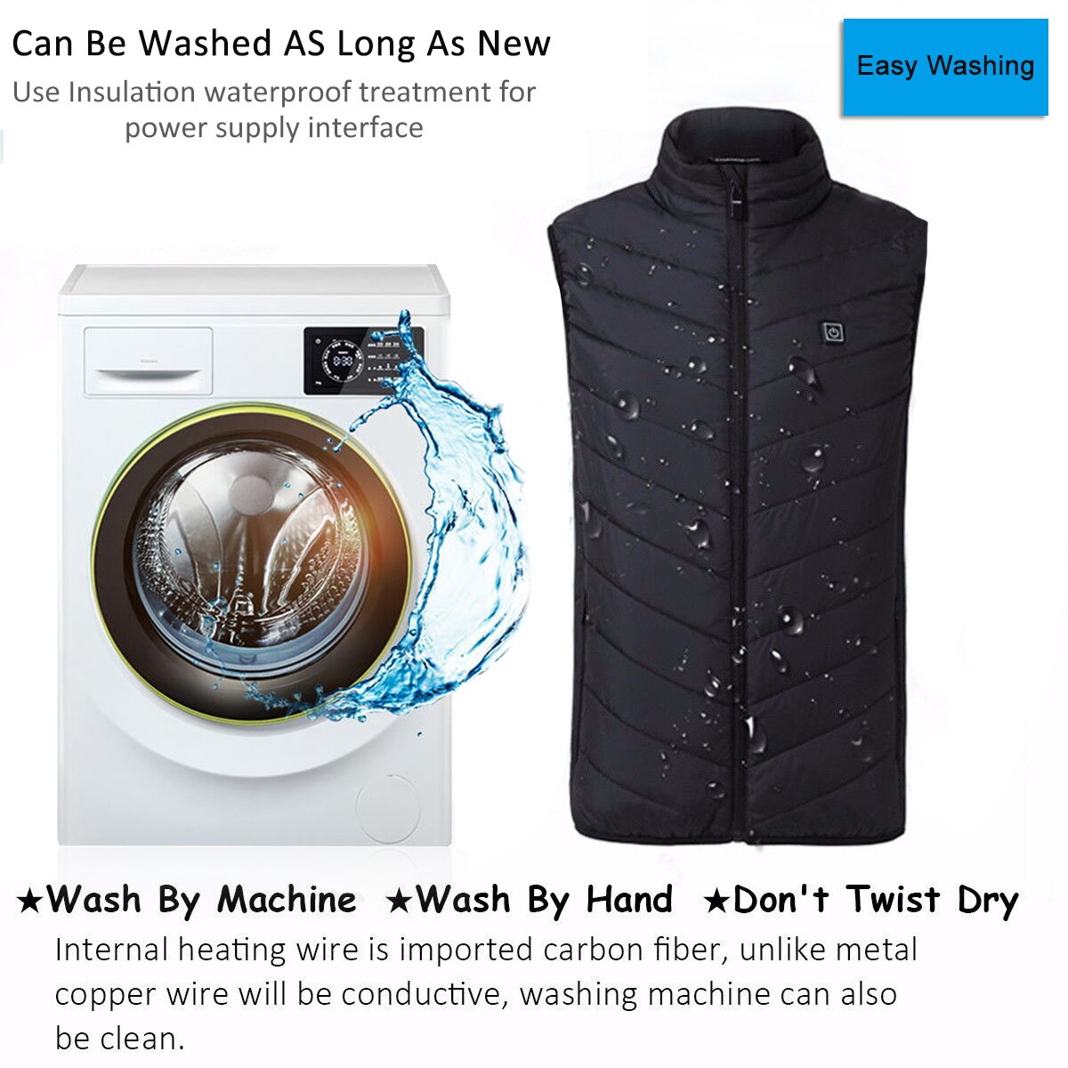 Riscaldamento Maglia Lavabile di Ricarica Usb Riscaldamento Caldo Della Maglia Flessibile Elettrico Abbigliamento Termico Gilet per Lo sport scarpe Da trekking
