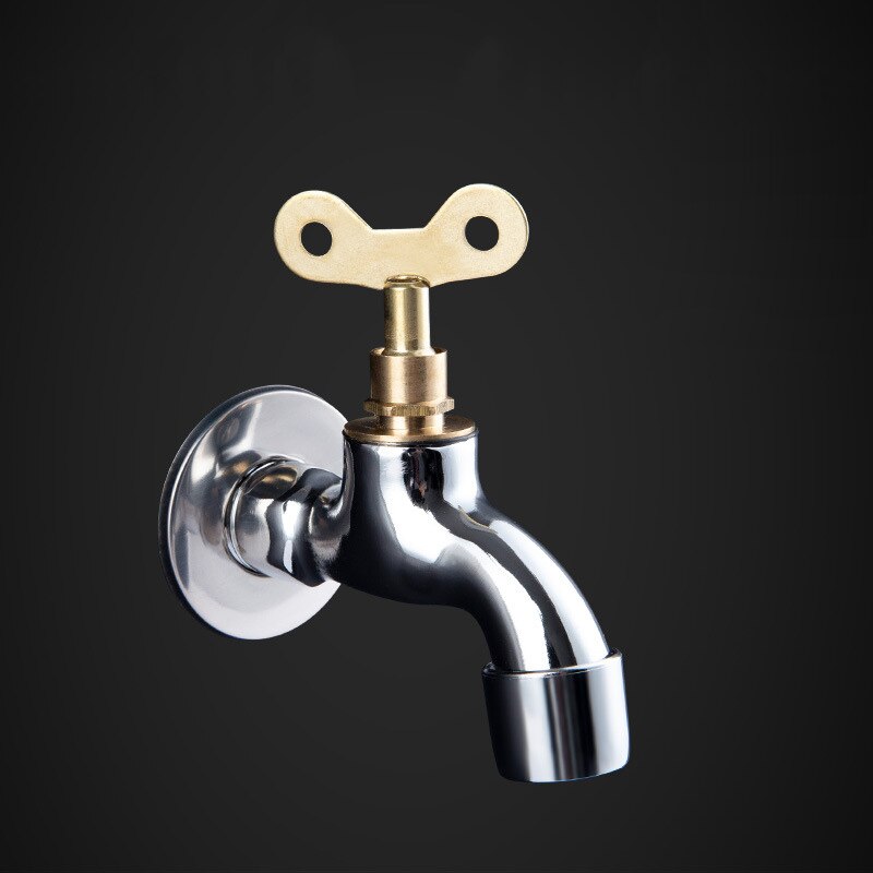 Anti-theft Sink Faucet With Lock Key Single Handle Lockable Household Washing Water Tap Outdoor: D