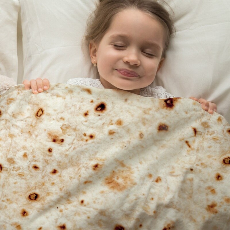 Mikrofeinen Burrit Decke Realistische Lebensmittel Taco Burrito Tortilla Decke Weichen Vlies Warme Sofa Reise Decke Flanell Plüsch Ru
