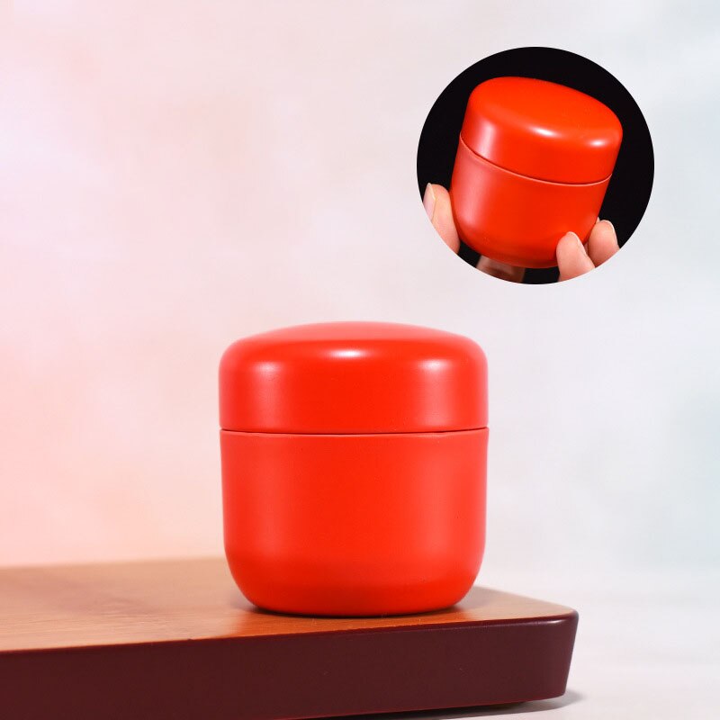 15g Mini Tinplate Tea Storage Tea Tins Round Sealed Tea Spice Container Portable Small Tin Can for Business Trip: Style 7