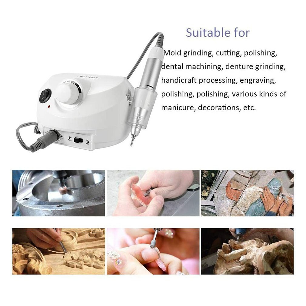 Machine à manucure ongles Kit de polissage des ongles manucure ponceuse manucure Machine à ongles électrique pédicure outil d'art des ongles